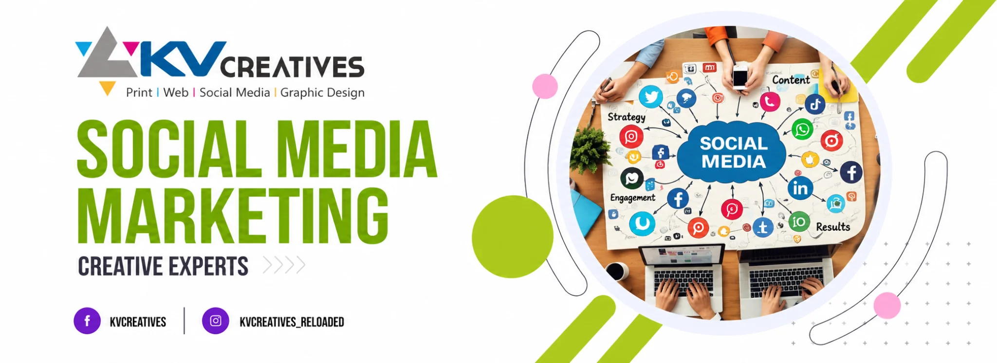 KV Creatives social media marketing services in Hyderabad